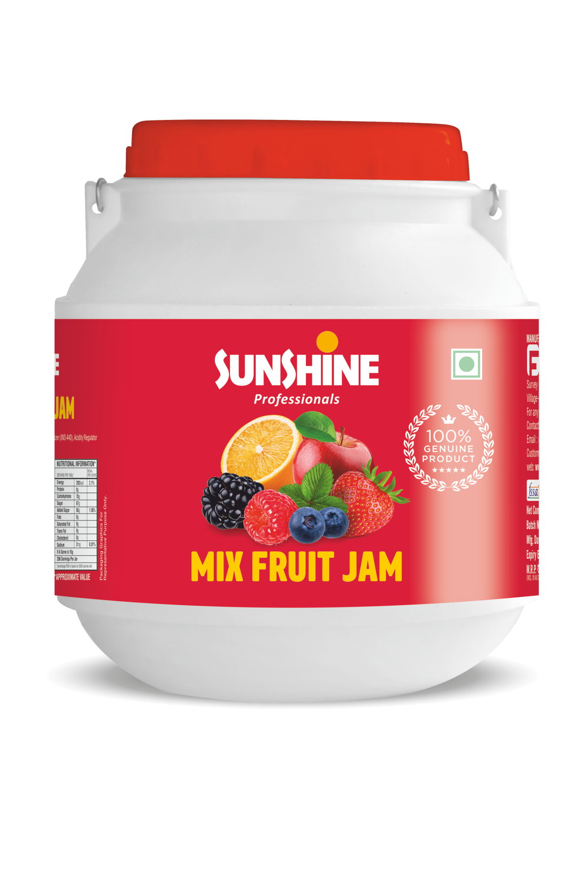 Mixed Fruit Jam 5KG – Sunshine