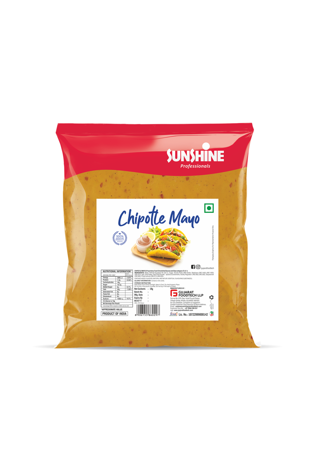 Chipotle Mayo 1KG Sunshine