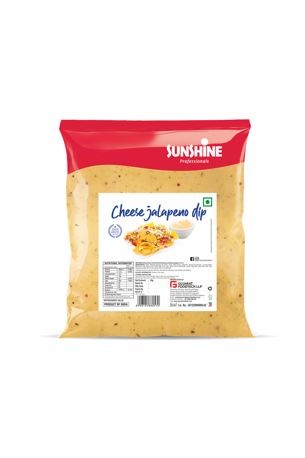 Cheese Jalapeno Dip 1KG